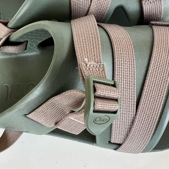 Chaco Men’s Chillos Slip On Sport Slide Sandal in Moss Green, size 14